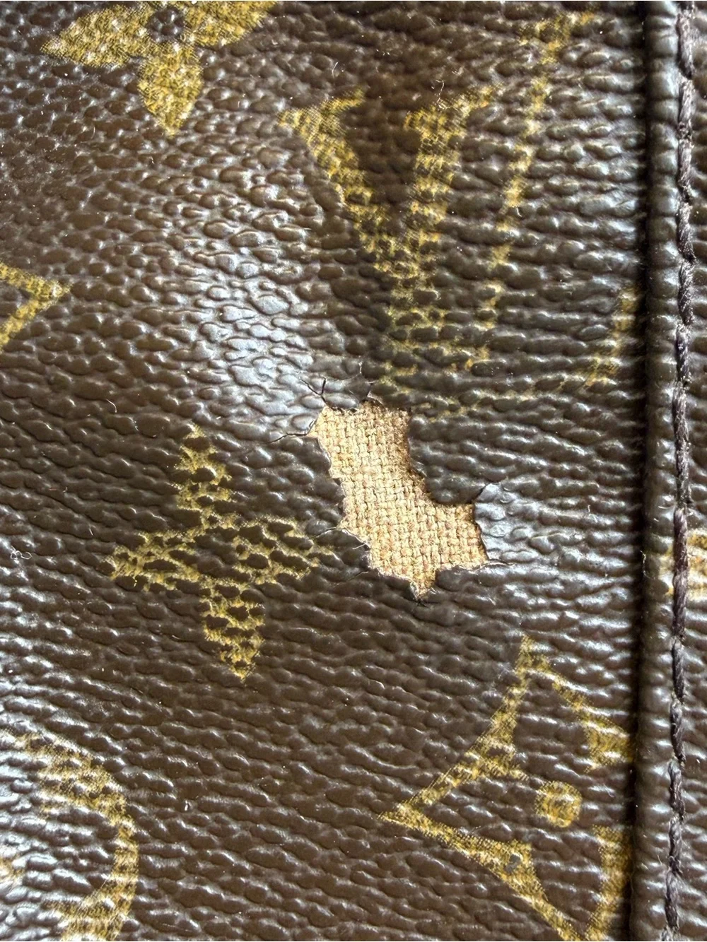 Louis Vuitton LV BackPack Bag Montsouris MM Brown Monogram Tan READ